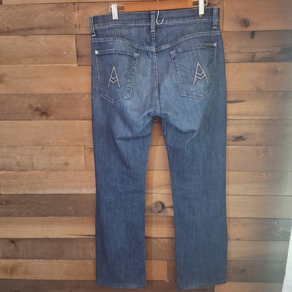 7 For All Mankind Austyn Relaxed Straight Leg Jeans Men Size 33 - Picture 4 of 9